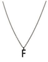 Collana Mano-J. INIZIALE in Titanio Diamante Black TNCLF1001_45